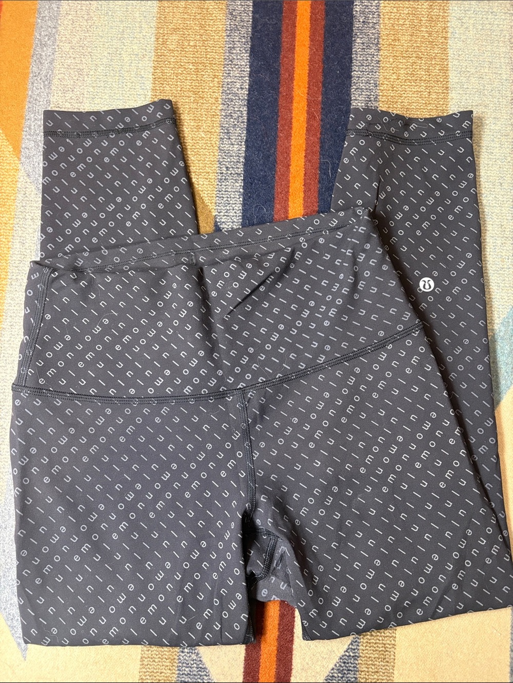 lululemon athletica Black Logo-Print ladies Leggings